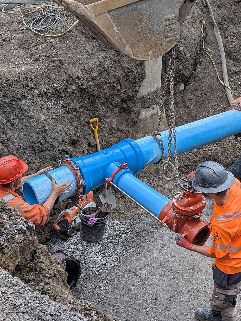 Rosemère - réfection des égouts et aqueduc d'une rue existante. 2025